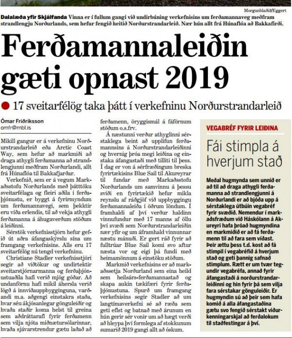 Langanesbyggð tekur þátt í verkefninu Norðurstrandarleið