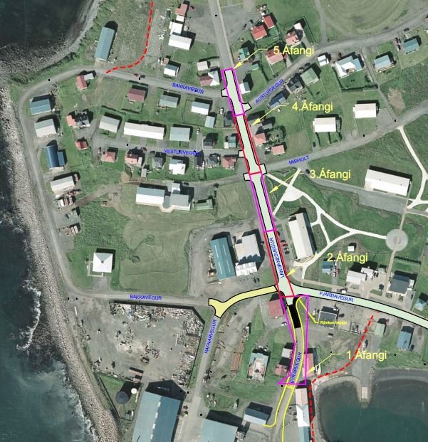 Framkvæmdir hafnar við lagnavinnu á Eyrarvegi og Langanesvegi