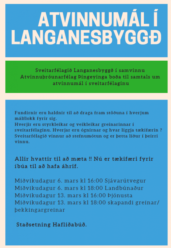 Samráðsfundir um atvinnumál