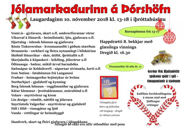 Árlegur jólamarkaður um helgina