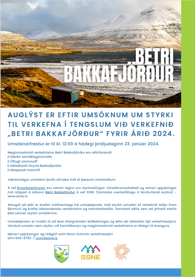 Styrkumsóknir - Betri Bakkafjörður 2024
