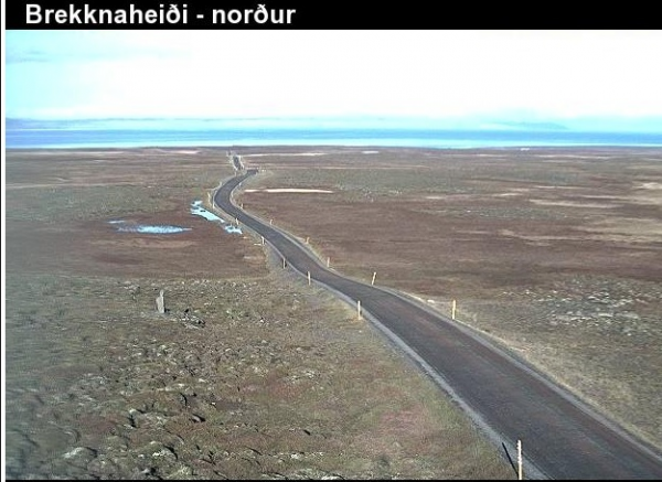 Á Brekknaheiði, horft til norðurs