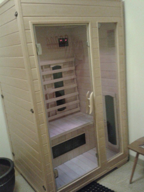 Djúphitunarklefi í íþróttahúsinu