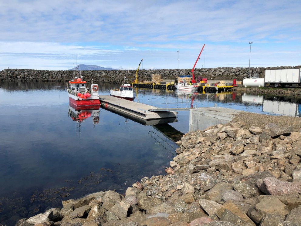 Nýr  flotbryggja tekin í notkun á Bakkafirði