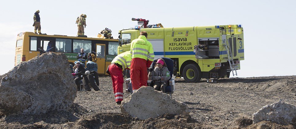 Flugslysaæfing 7. til 9. október.