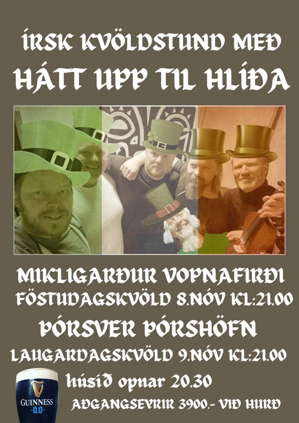 Írsk stemning á Þórshöfn