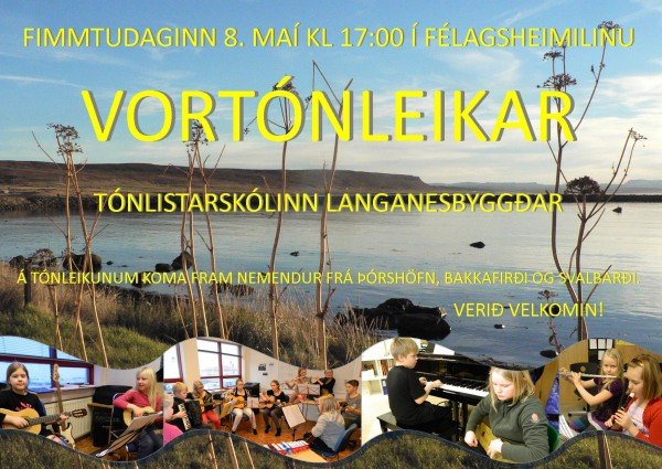 Vortónleikar tónlistarskóla Langanesbyggðar