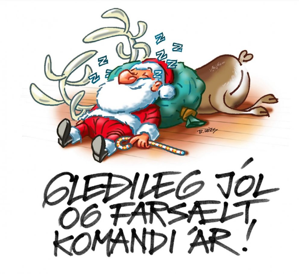 Gleðilega hátíð - íbúar og allir landsmenn nær og fjær.