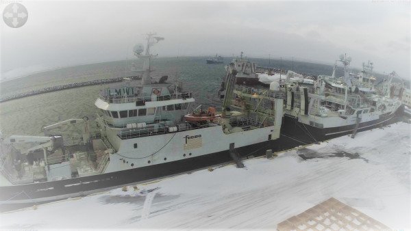 Norsk skip fylla höfnina