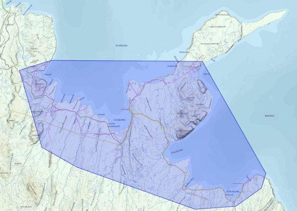 Svæði sem getur orðið fyrir truflunum