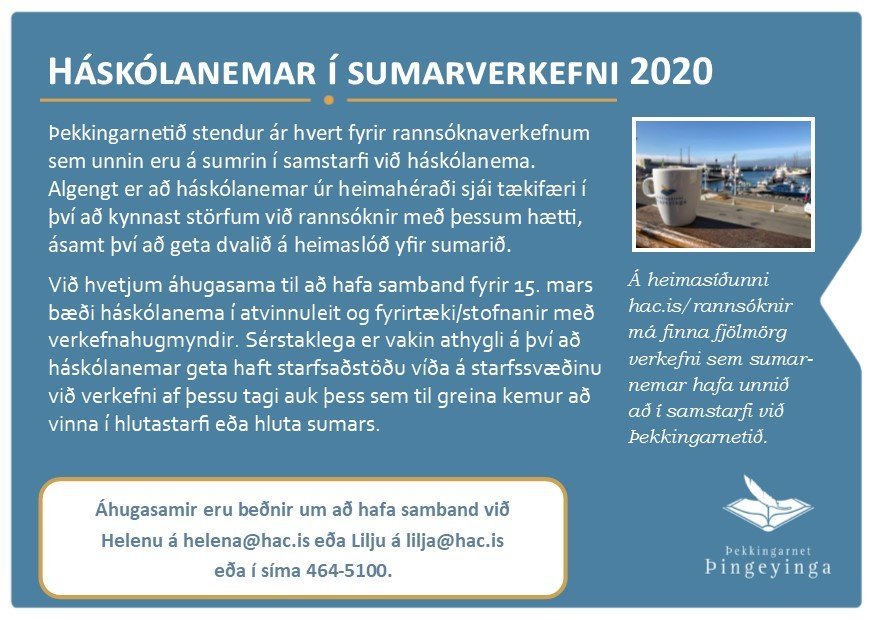 Styrkir fyrir rannsóknarverkefni