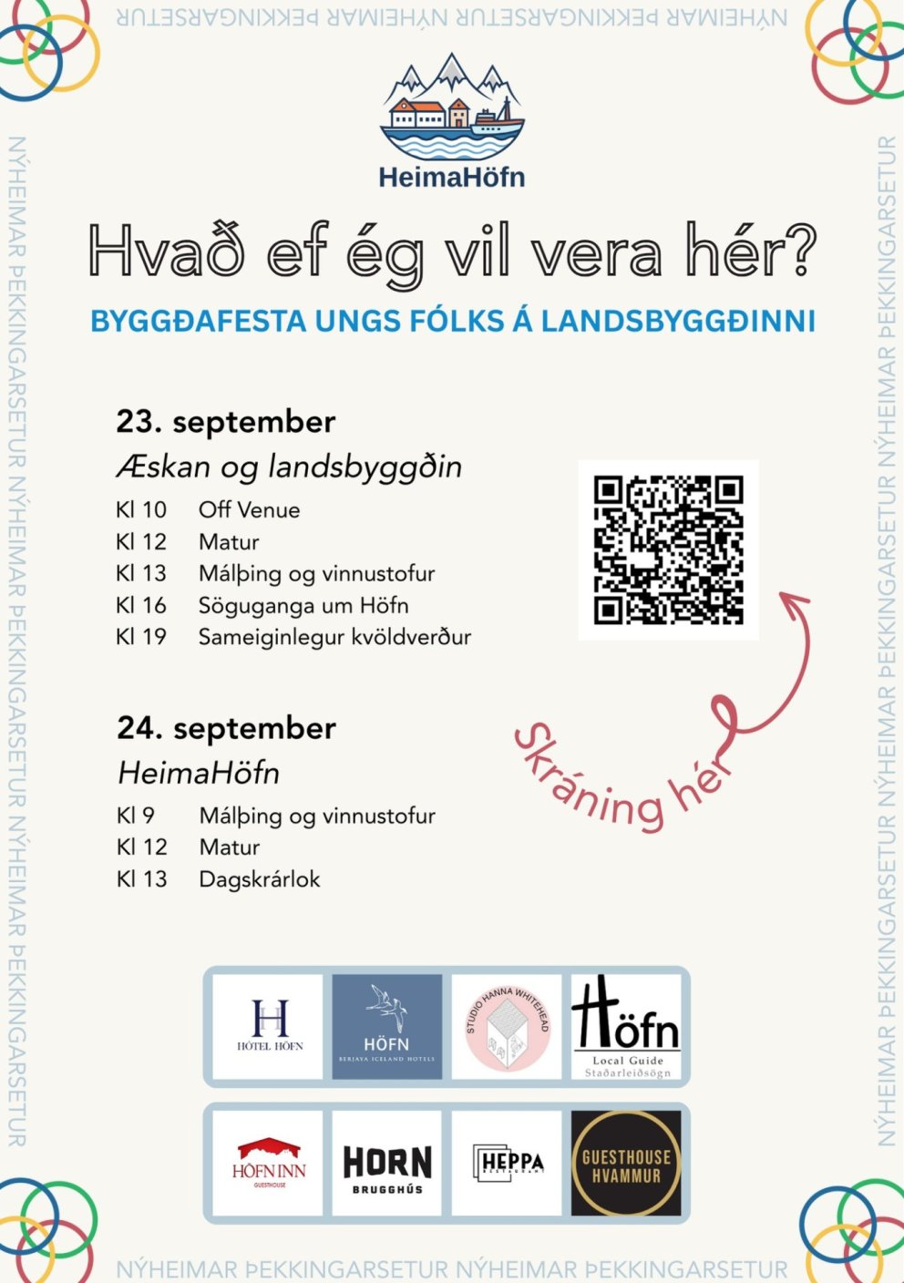 Málþing um byggðafestu ungs fólks á landsbyggðinni