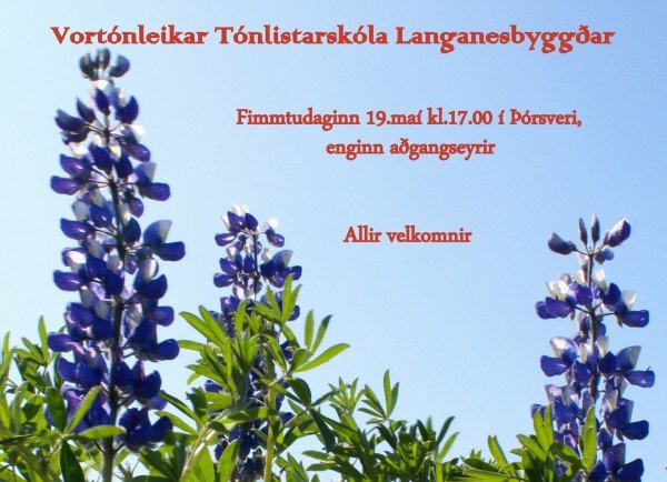 Vortónleikar Tónlistarskóla Langanebyggðar